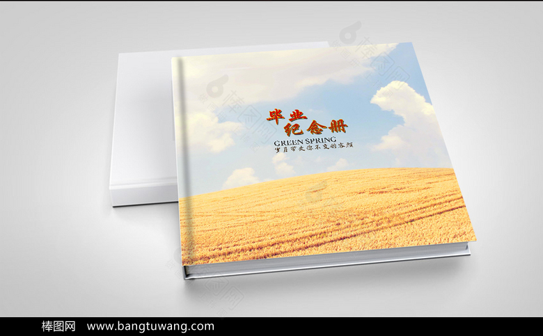 简约创意青春纪念册同学录画册设计