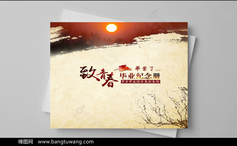 复古怀旧青春纪念册同学录画册设计