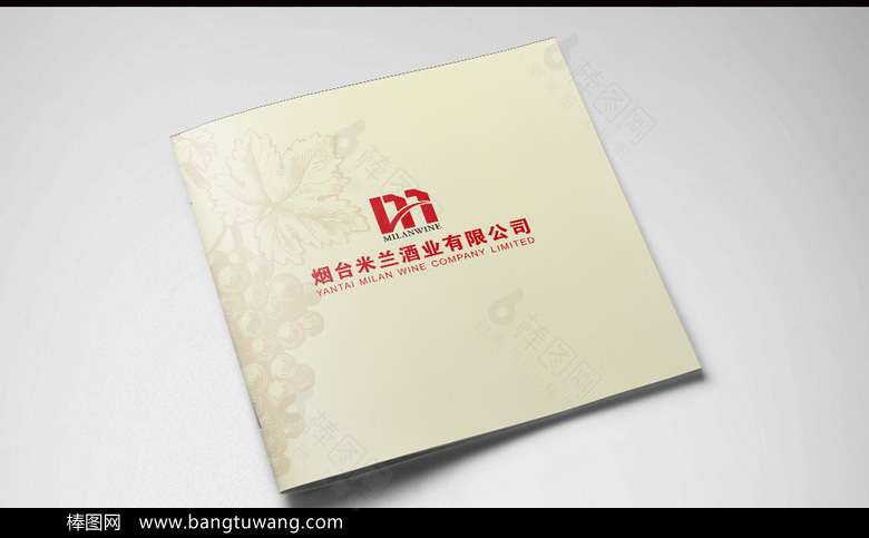 简约大气葡萄酒画册