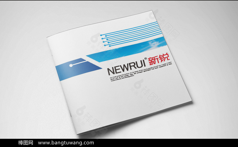 蓝色经典企业画册