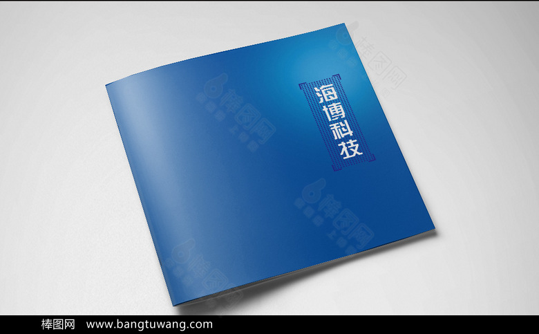 蓝色高档公司宣传画册